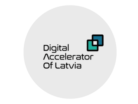 Logo of Digital Accelerator of Latvia