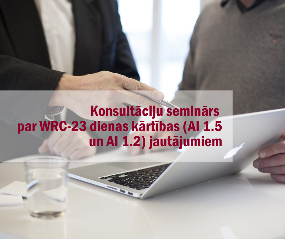 Paziņojums par konsultāciju semināru par WRC 23 jautājumiem